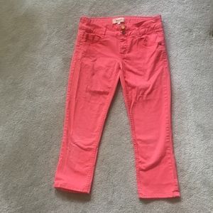 Coral Rewind Capri Pants